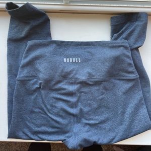 Nobull cropped leggings / midnight heather matte